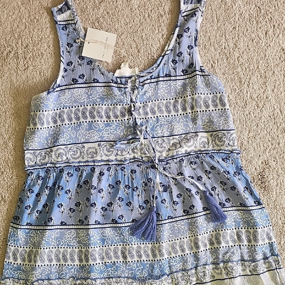 Beachlunchlounge Blue and White Patterned Maxi Dress - Picture 2 of 9